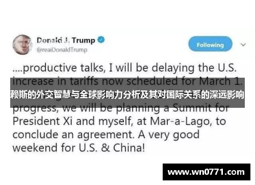赖斯的外交智慧与全球影响力分析及其对国际关系的深远影响